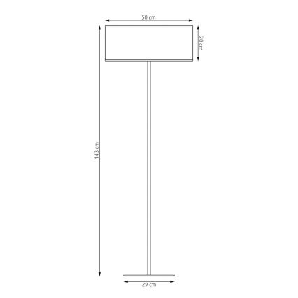 Vloerlamp ECO 1xE27/15W/230V beige/rotan