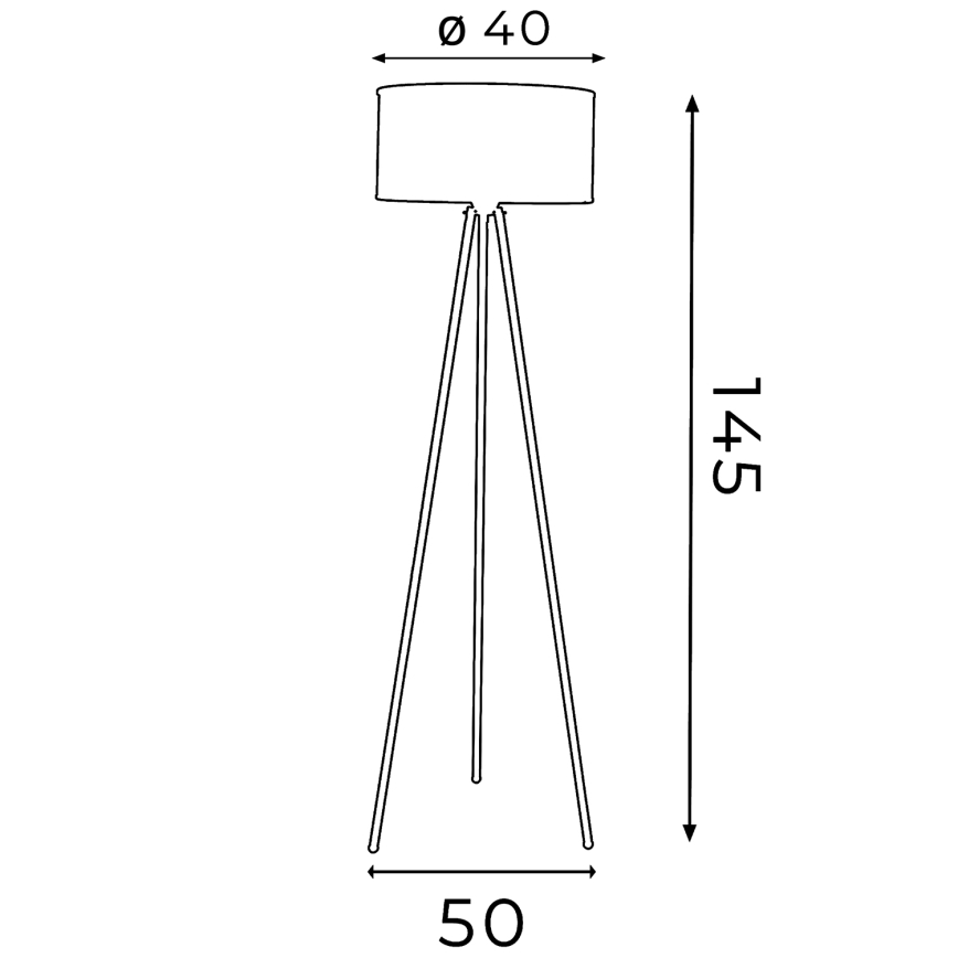 Vloerlamp FELIX 1xE27/60W/230V zwart