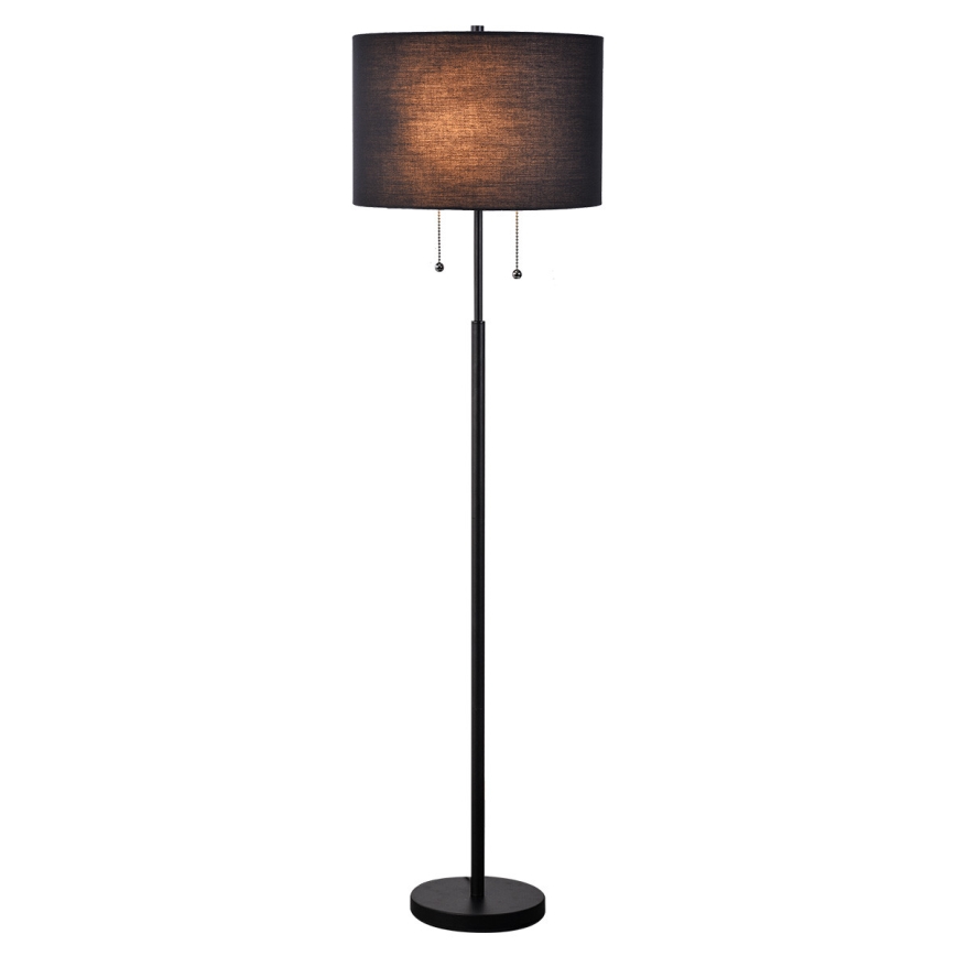 Vloerlamp FOGO 2xE27/15W/230V zwart