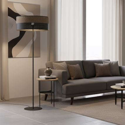 Vloerlamp KARBON 1xE27/15W/230V zwart/bruin