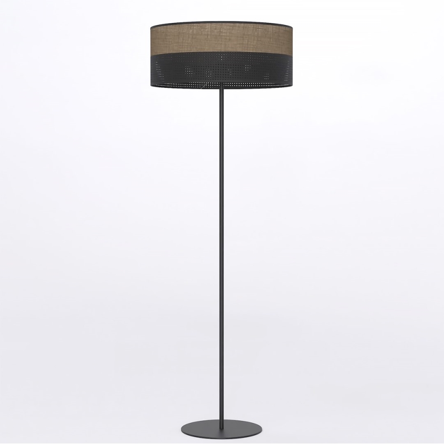 Vloerlamp KARBON 1xE27/15W/230V zwart/bruin