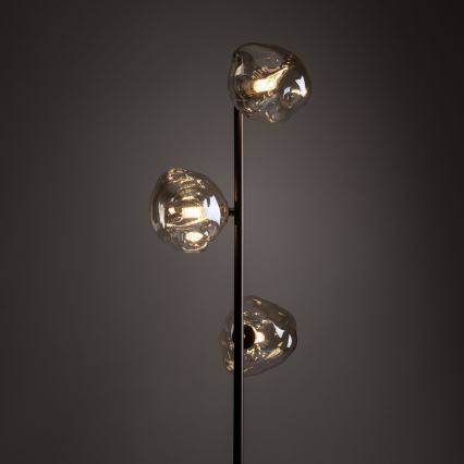 Vloerlamp LAVA 3xG9/8W/230V brons/rookbeige