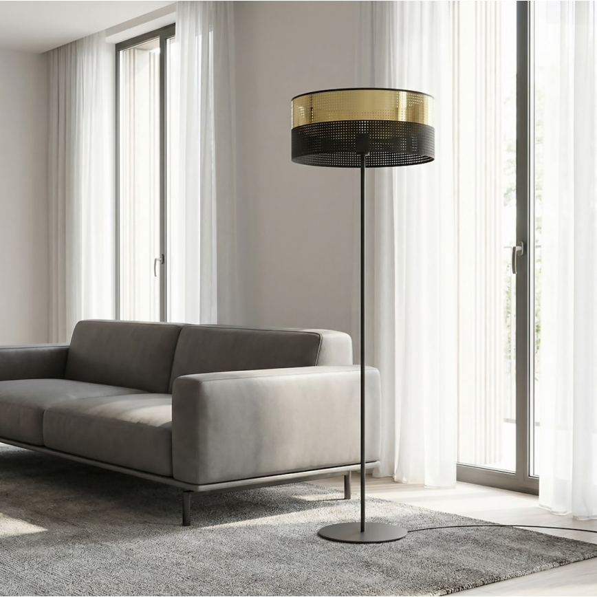 Vloerlamp LUX 1xE27/15W/230V zwart/goud