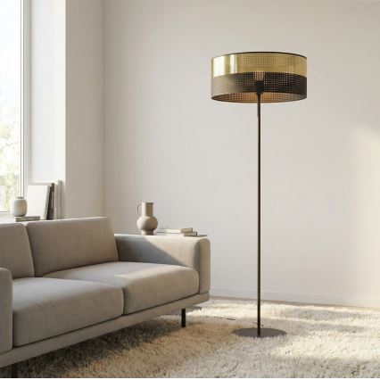 Vloerlamp LUX 1xE27/15W/230V zwart/goud
