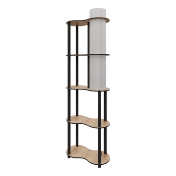 Vloerlamp met planken NOTO 1xE27/40W/230V beige/zwart