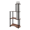 Vloerlamp met planken NOTO 1xE27/40W/230V bruin/zwart