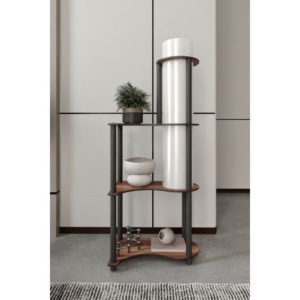Vloerlamp met planken NOTO 1xE27/40W/230V bruin/zwart