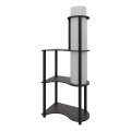 Vloerlamp met planken NOTO 1xE27/40W/230V zwart