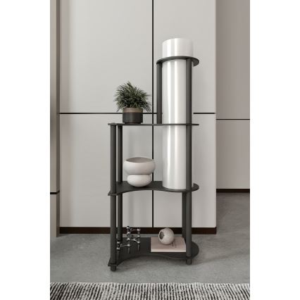 Vloerlamp met planken NOTO 1xE27/40W/230V zwart