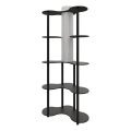 Vloerlamp met planken NOTO 1xE27/40W/230V zwart
