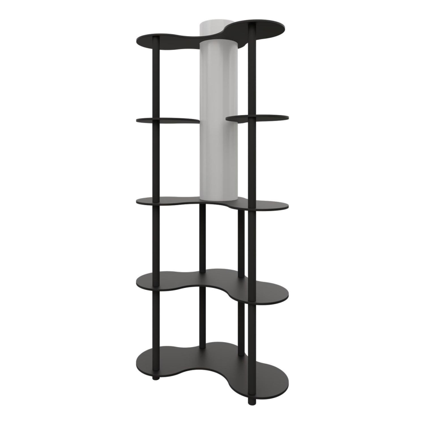 Vloerlamp met planken NOTO 1xE27/40W/230V zwart