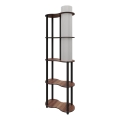 Vloerlamp met plankjes NOTO 1xE27/40W/230V bruin/zwart