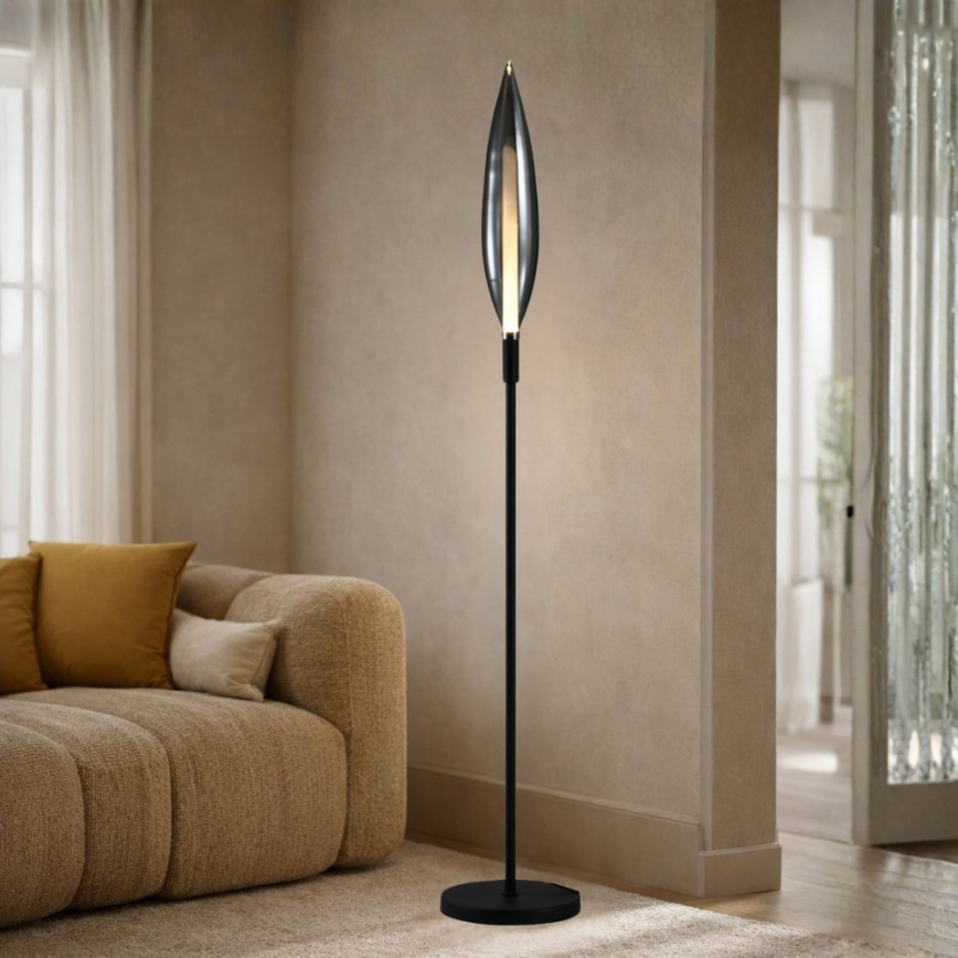 Vloerlamp NORDIC 1xG9/5W/230V zwart-chroom