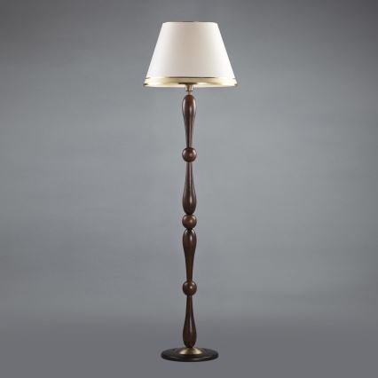 Vloerlamp OLYMP 1xE27/40W/230V bruin/crème