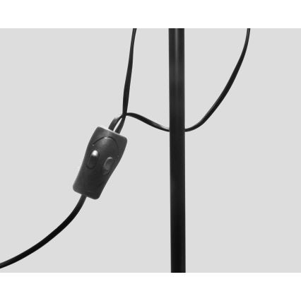 Vloerlamp WENDY 1xE27/100W/230V + 1xE14/40W zwart