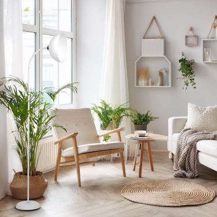 Vloerlamp ZACK 1xE27/15W/230V wit