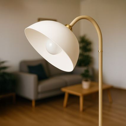 Vloerlamp ZACK 1xE27/60W/230V beige