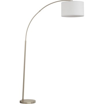 Vloerlamp ZENITH 1xE27/15W/230V mat chroom/wit