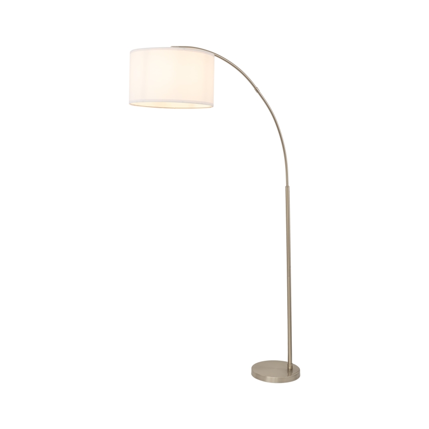 Vloerlamp ZENITH 1xE27/15W/230V mat chroom/wit