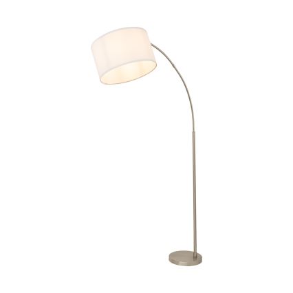 Vloerlamp ZENITH 1xE27/15W/230V mat chroom/wit