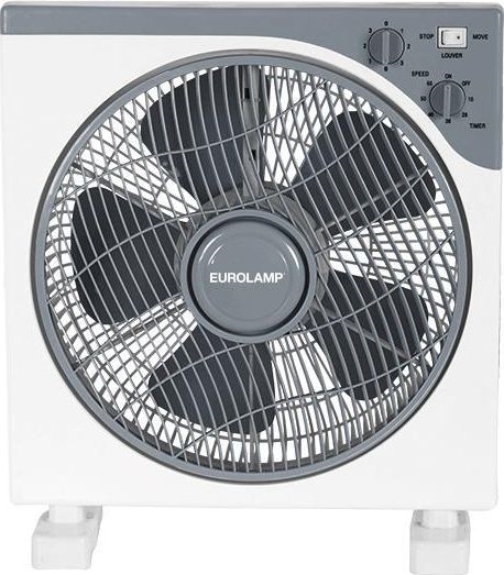 Vloerventilator 45W/230V Ø 37 cm wit/grijs