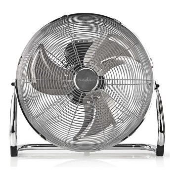 Vloerventilator 80W/230V glanzend chroom