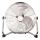 Vloerventilator 90W/230V Ø 40 cm glanzend chroom