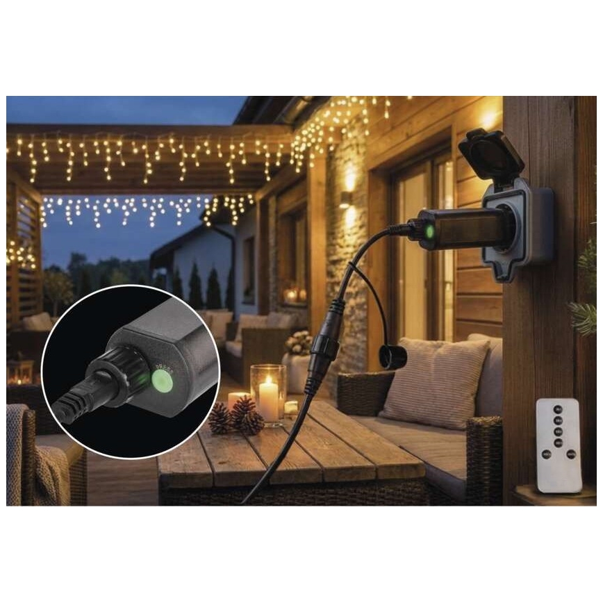 Voeding voor verbindbare kerstverlichting 80V IP44