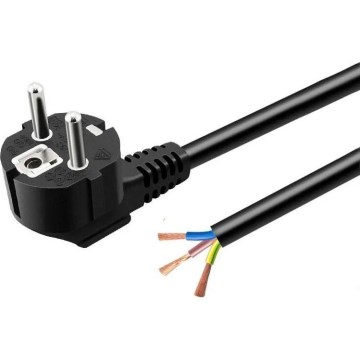 Voedingskabel 3 m 230 V zwart