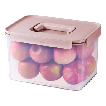 Voedselcontainer CLASSIC PLUS 6 l roze/doorzichtig