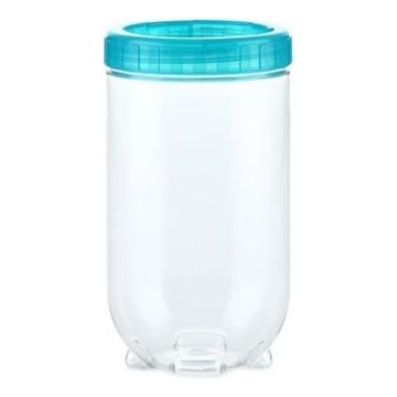 Voedselcontainer INTERLOCK 0,5 l turkoois/transparant