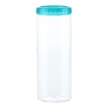 Voedselcontainer INTERLOCK 1,6 l turkoois/doorzichtig