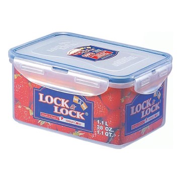 Voedselopbergdoos LOCK 1,1 l blauw/doorzichtig