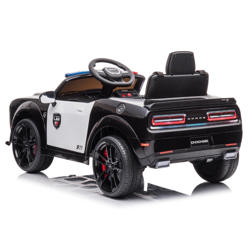 Voiture électrique Dodge Challenger Voiture de police 50W/4500 mAh  noir/blanc
