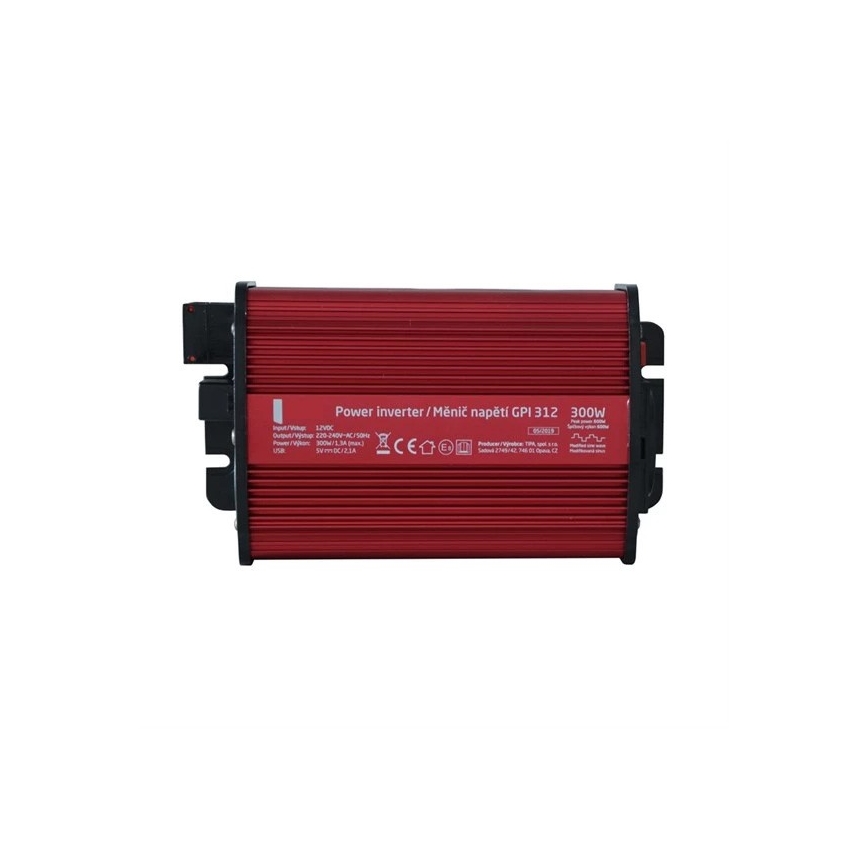 Voltage Omzetter 300W/12/230V + USB