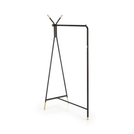 Vrijstaande kapstok 165x91 cm CHENE zwart/beige