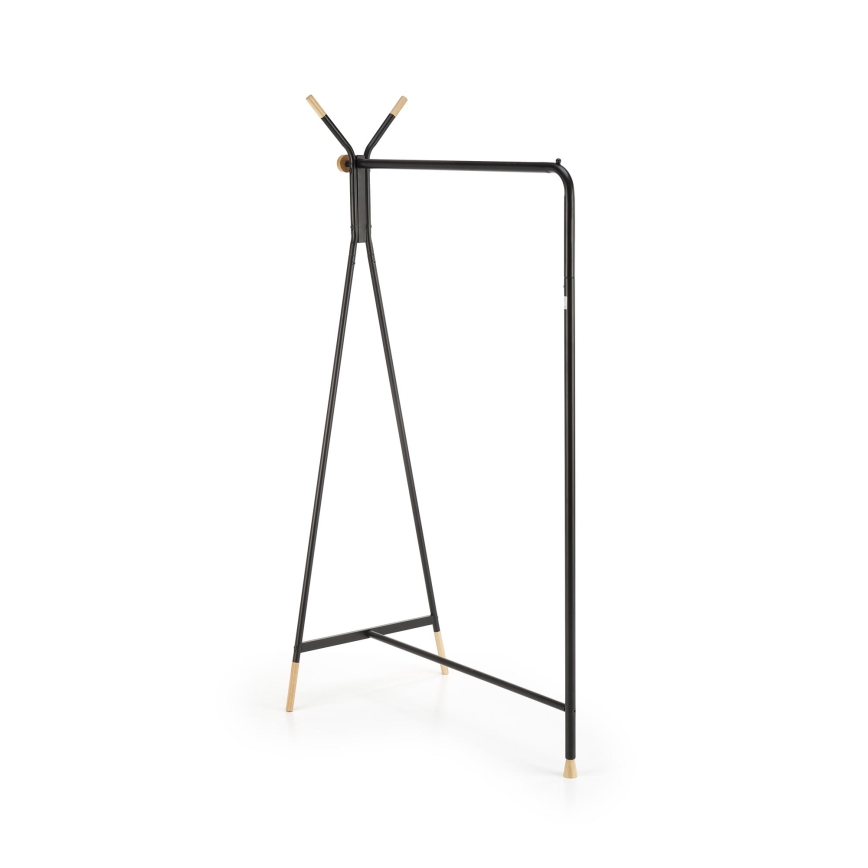 Vrijstaande kapstok 165x91 cm CHENE zwart/beige