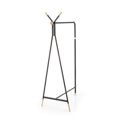 Vrijstaande kapstok 165x91 cm CHENE zwart/beige