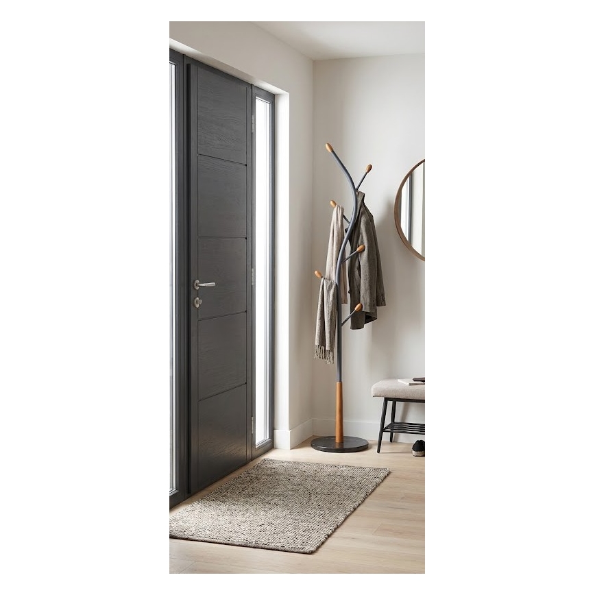 Vrijstaande kapstok STILE 186x38 cm, zwart