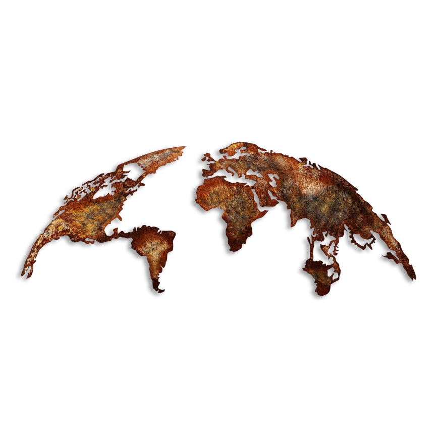 wand decoratie 2 st. 150x59 planeet metaal