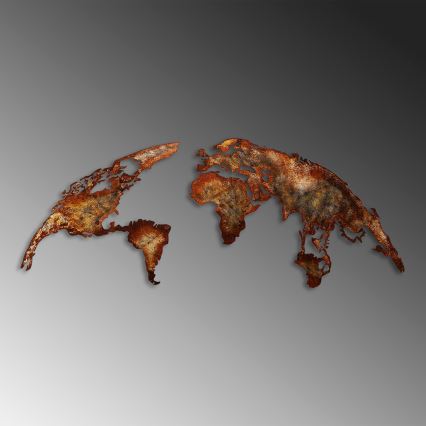 wand decoratie 2 st. 150x59 planeet metaal
