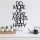 wand decoratie 41x70 cm metaal
