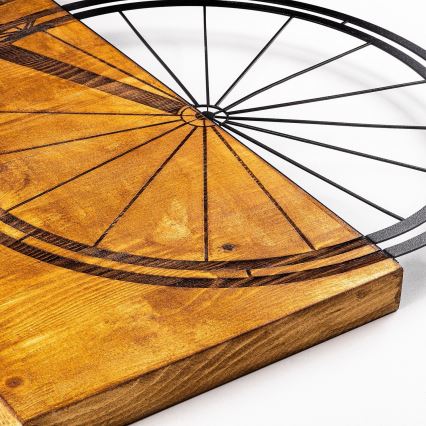 wand decoratie 45x58 cm bike hout/metaal