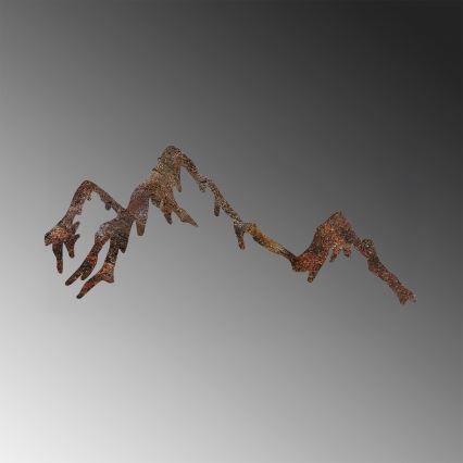 wand decoratie 45x70 cm bergen metaal
