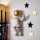 wand decoratie 47x35 cm astronaut goud