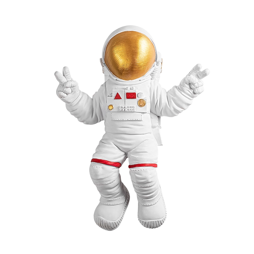 wand decoratie 47x35 cm astronaut goud