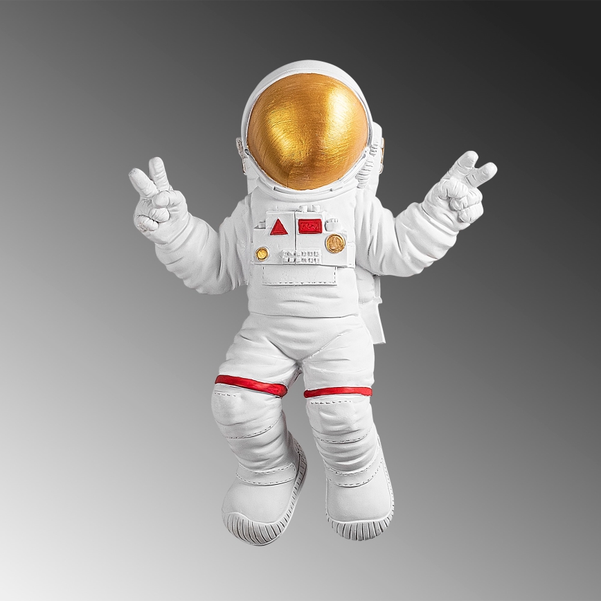 wand decoratie 47x35 cm astronaut goud