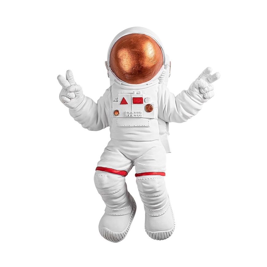 wand decoratie 47x35 cm astronaut koper