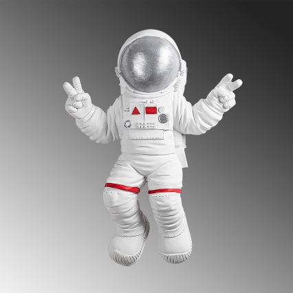 wand decoratie 47x35 cm astronaut zilver