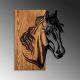 wand decoratie 48x58 cm paard hout/metaal